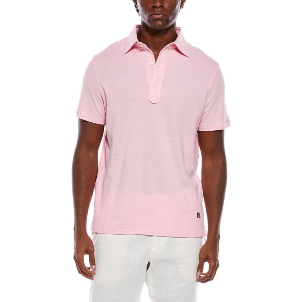 Isaia Mens  Polo Shirt, Pink